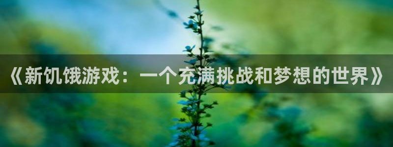 沐鸣2首页登录：《新饥饿游戏：一个充满挑战和梦想的世界》